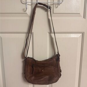 100% Leather Boho Lagen Gypsy Style Adjustable Crossbody Purse